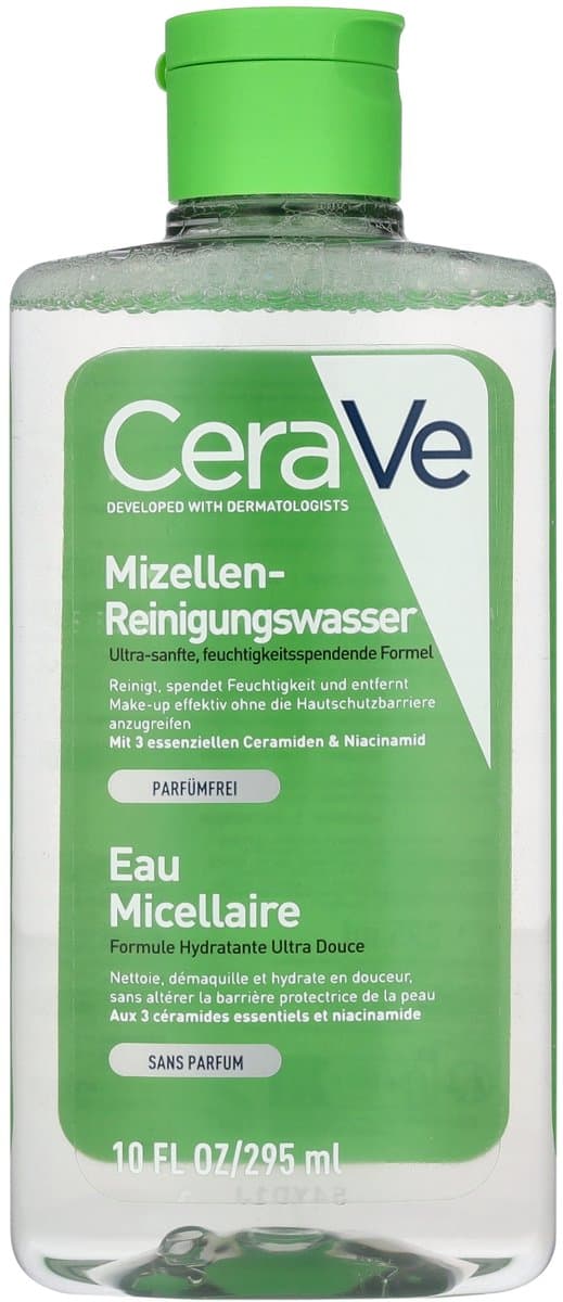 CeraVe Micellair Water - Make-up Verwijdering en Gezichtsreiniger - met Hyaluronzuur - 295ml thumbnail 4