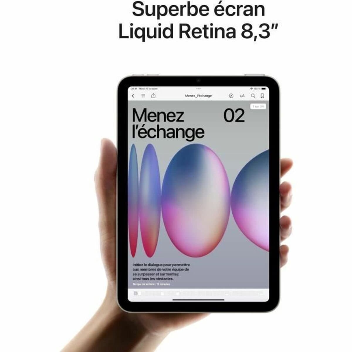 Apple iPad Mini 8,3" (2024) - 256GB Paars, 5G + Wi-Fi thumbnail 3