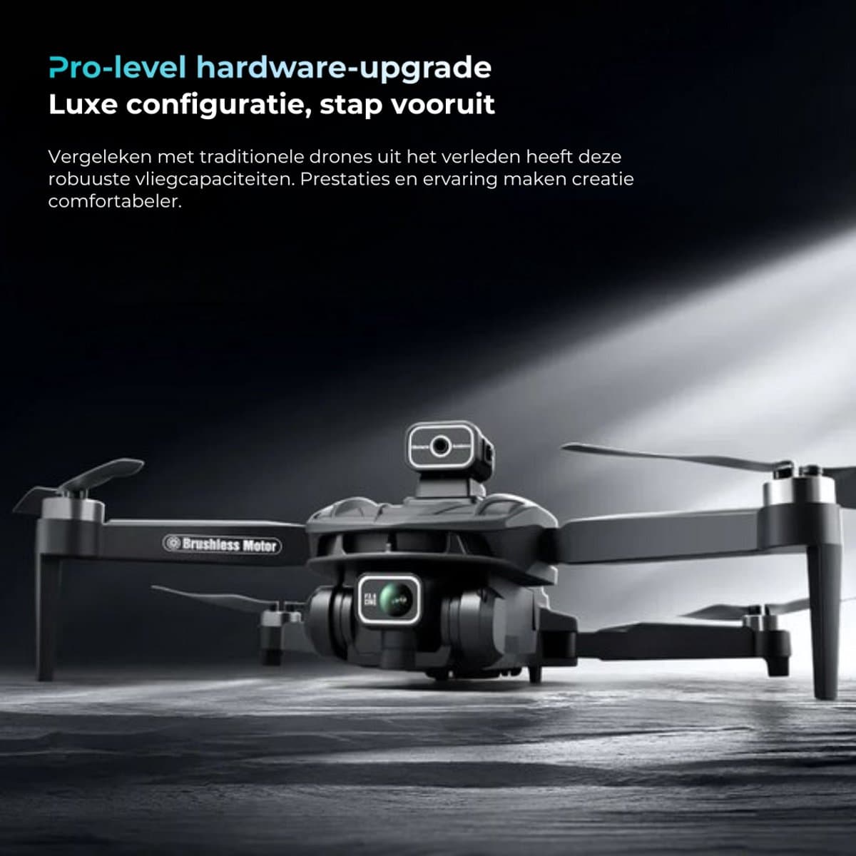 semi- professionele Drone - V168 - 5g - met GPS - HD luchtfotografie - met dual camera - 25 min. vliegtijd - 1km bereik - 5GHz - wifi FPV - 1 click return - GPS - 1 batterij thumbnail 3