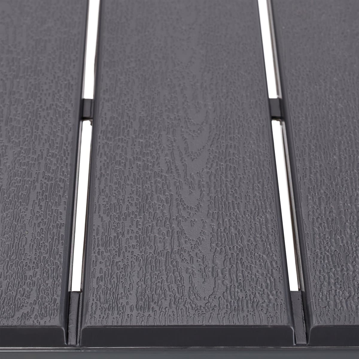 tuintafel houtlook - 74 x 78 x 78 cm - balkontafel - 100 kg - staal - kunststof thumbnail 3