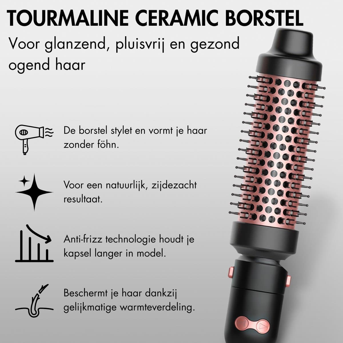 Sansbeauté® 3 in 1 Automatische Krultang met Klem - Keramische Haarkruller - 25mm tot 38mm - Beach Waves - Wavy Hair - Krultangen 33 38 mm 25 mm - Blowout Brush - Haarstyler - Hair Curler - Dunne en Dikke Crimper - Krultang Kort Haar thumbnail 4