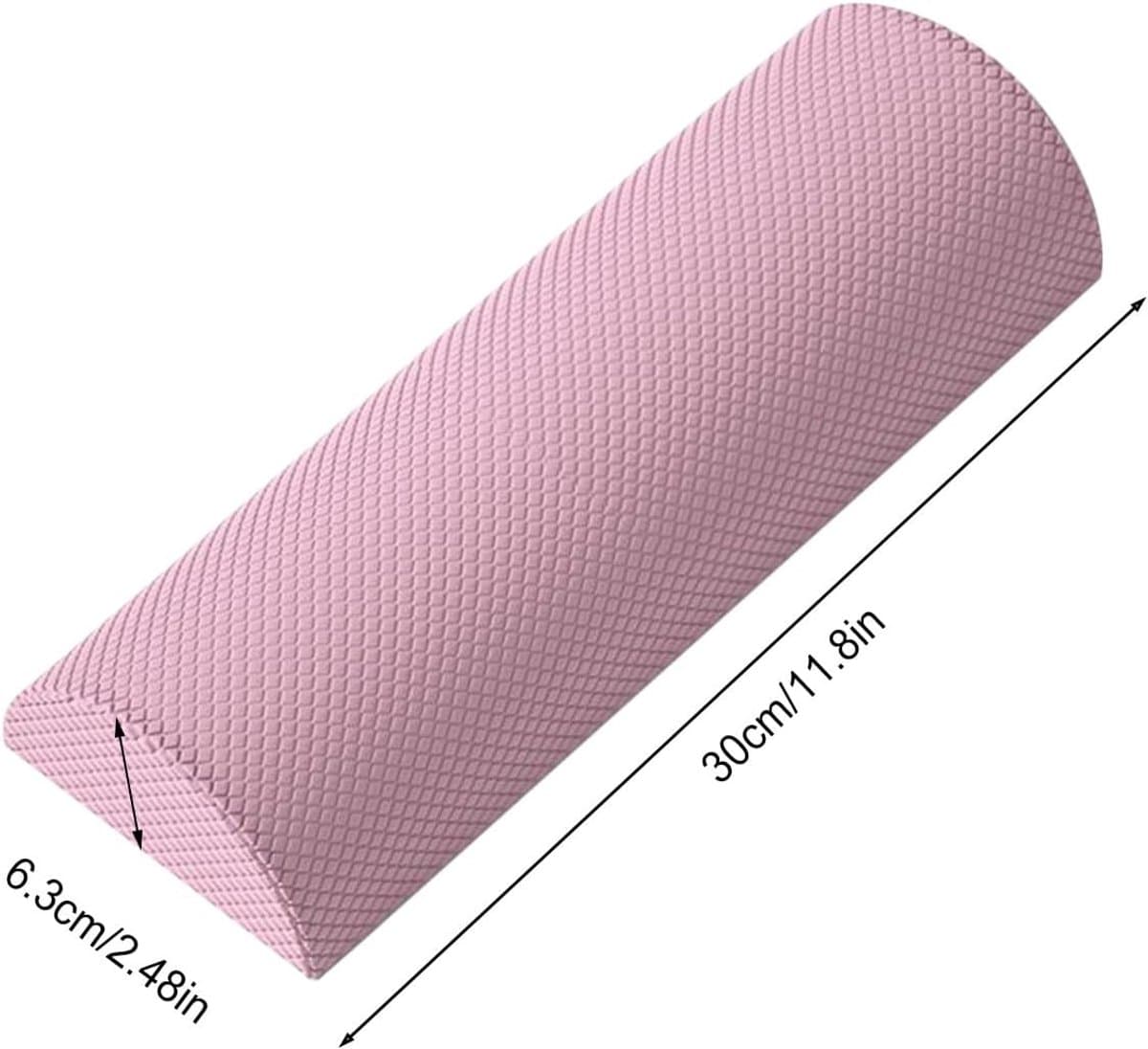 Half Foam Roller, Yoga Stretching Tool, Flexibel EVA-materiaal, Zachte drukontlasting, Meerdere trainingshulpmiddelen, Ideaal voor Baack Support Trainer, 30 x 6,3 cm thumbnail 2
