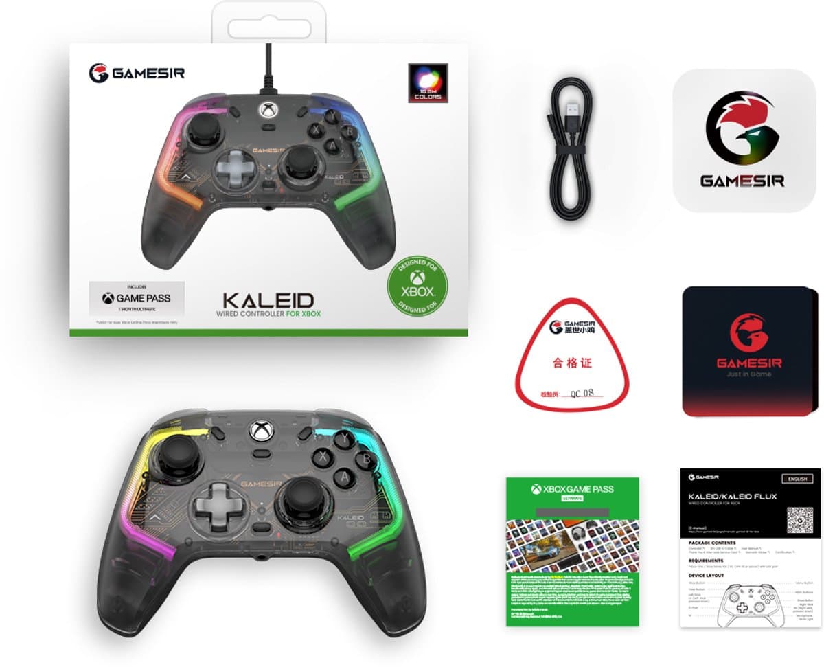 Gamesir Kaleid - Bedrade controller - Hall Effect-sticks - Xbox Series X/S, Xbox One & Windows thumbnail 6