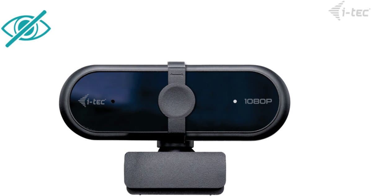 i-tec - Solomon 100 - Webcam - Full HD - Vaste Focus - 1 microfoon - Privacyafdekking - Auto beeldverbetering - Laptop & PC - Plug & Play thumbnail 7