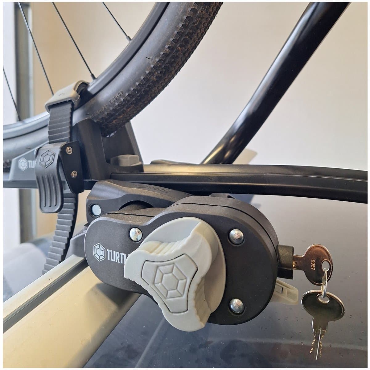Dakdrager fietsendrager TURTLE PRO-S Zwart voor fiets + slot thumbnail 3