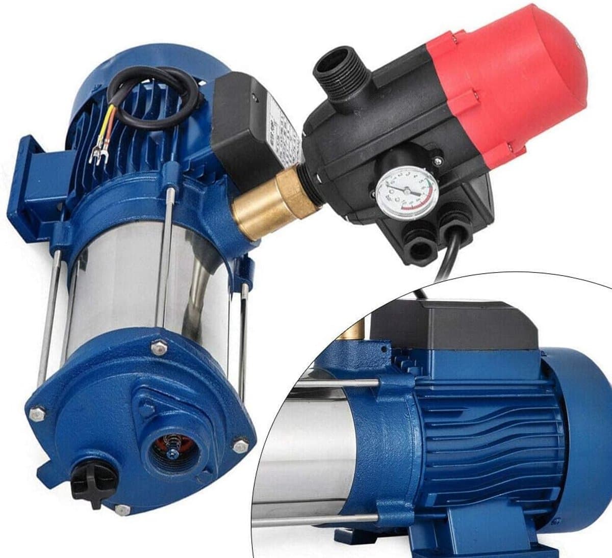 Krachtige Centrifugaalpomp met Drukschakelaar voor Tuin en Agrarisch Gebruik - 4500 L/U thumbnail 4