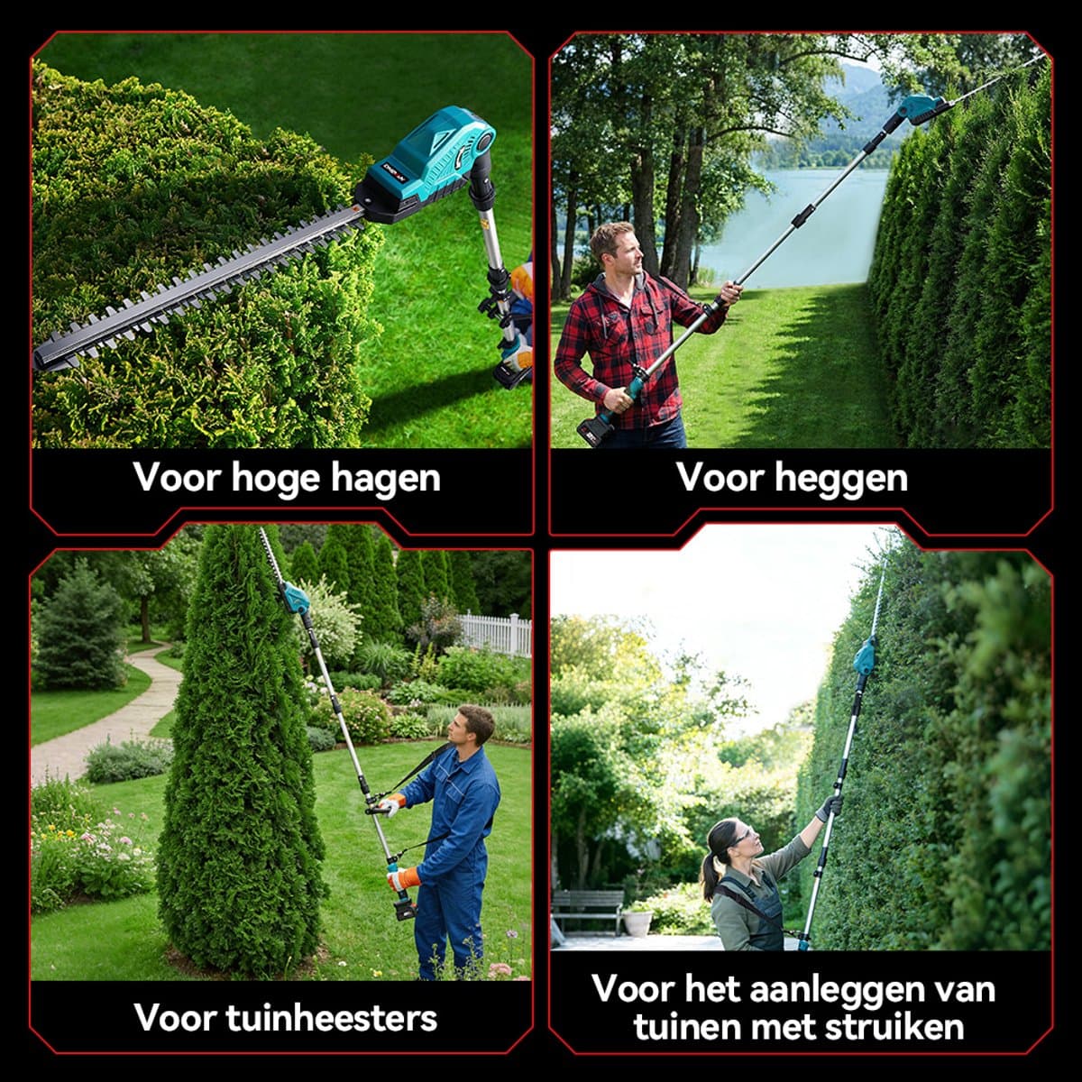 ONEVAN Accu Heggenschaar 21V met verlengsteel thumbnail 8