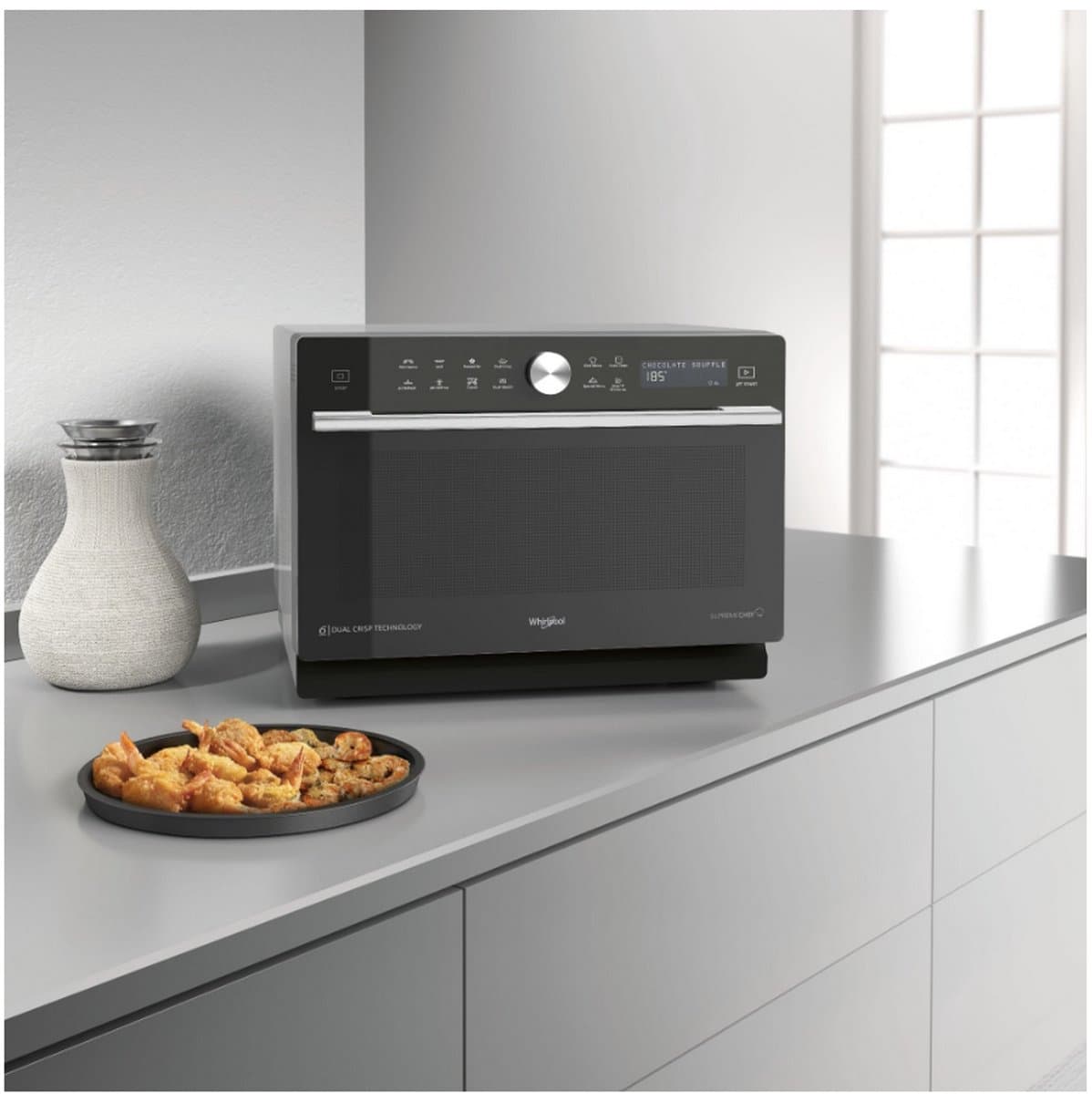 Whirlpool Supreme Chef MWSC 9133 SB - Combimagnetron - 33 liter - 1000 watt - Zwart thumbnail 4