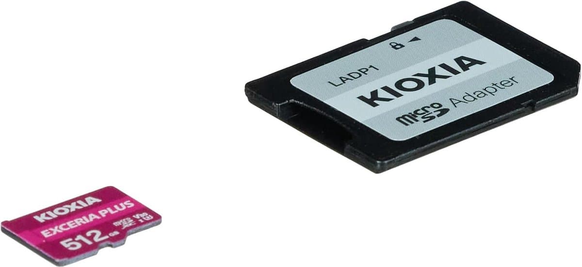 Micro SDXC Kaart 512 GB UHS-I Klasse 10 Snel Lezen Inclusief Adapter thumbnail 2