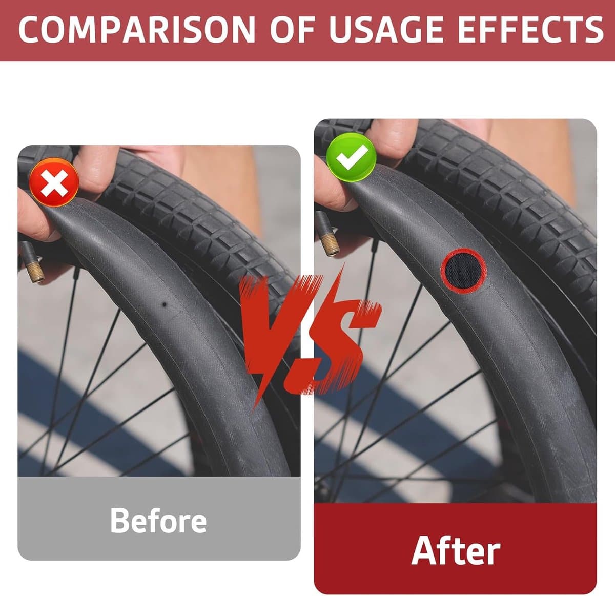 Bandenplakkers - 96 stuks - Fietsband Reparatie Patches - Reparatie Plakkers - Buitenfiets Fietsbandgereedschap - Rubberen fietsband pleisters - bandenreparatiegereedschap - niet-zelfklevende thumbnail 4