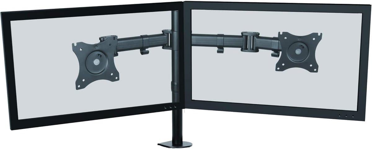In hoogte Verstelbare Monitor Arm voor Enkel Scherm - Zwart Bureauklem thumbnail 5