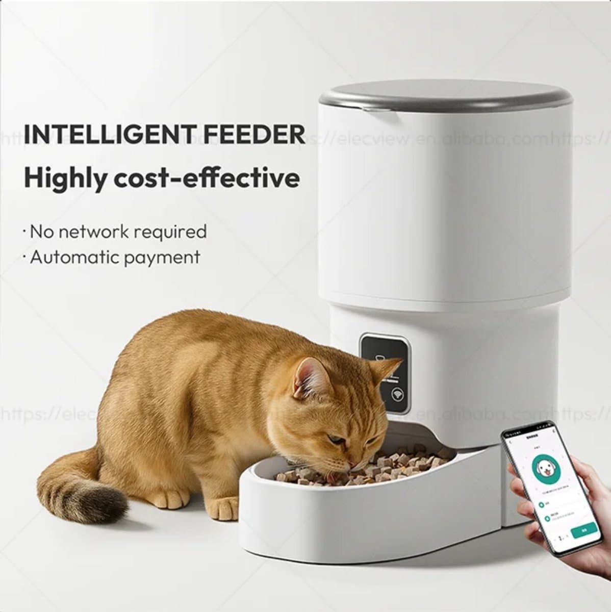Intelligente volautomatische dieren voeder bak. Via smartlife en of Tuya app te bedienen en programmeren. thumbnail 6