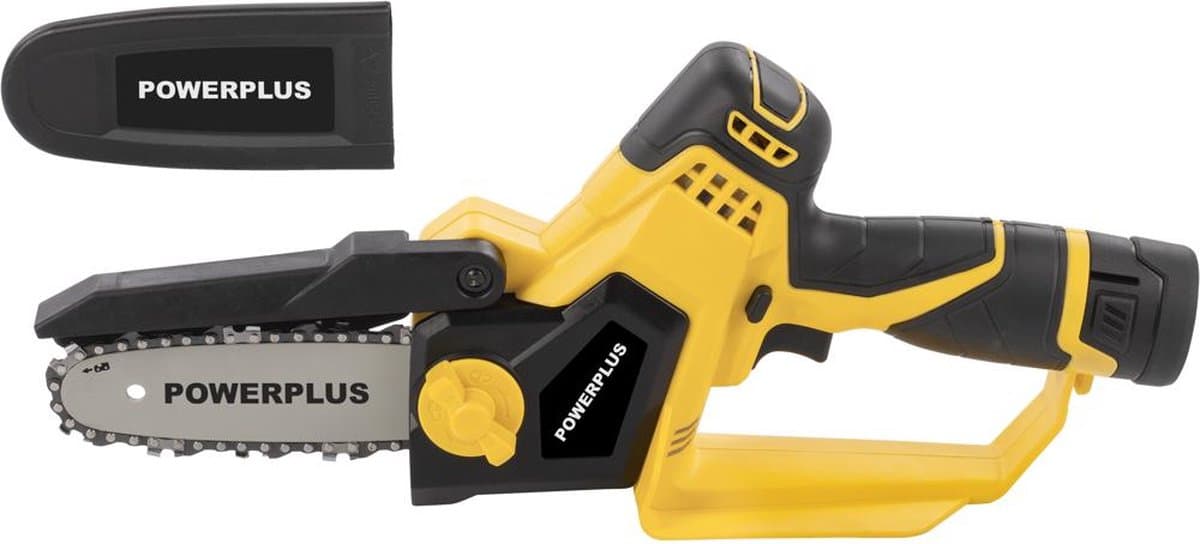 Powerplus Accu-mini-kettingzaag POWXG1040 - Snoeizaag op batterij van 12 V, met accu en lader, zaagblad van 159 mm met 14 T, tuingereedschap thumbnail 3