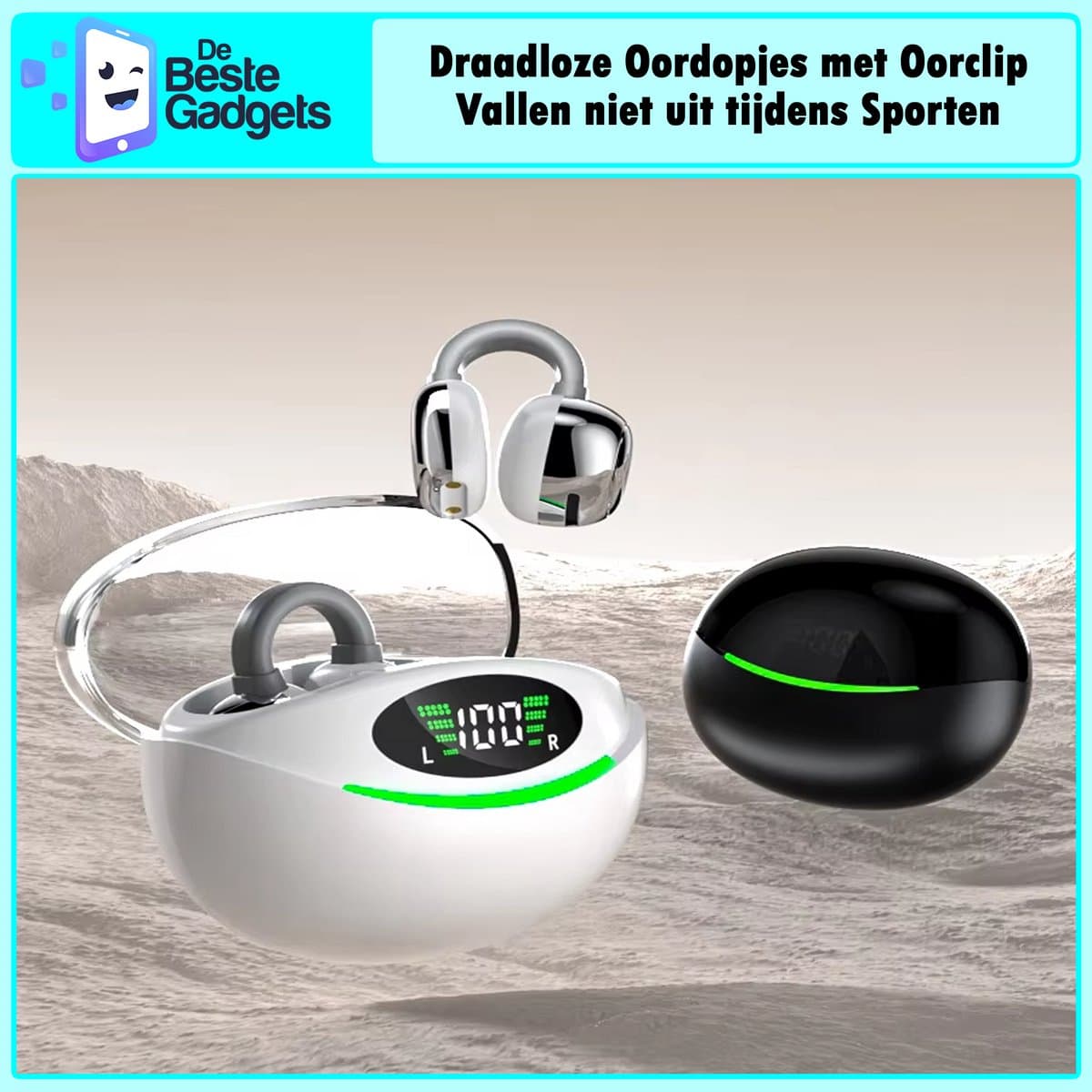 Onbekend YYK-Q69 OpenClip: draadloze oorclip oordopjes met botgeleiding thumbnail 7