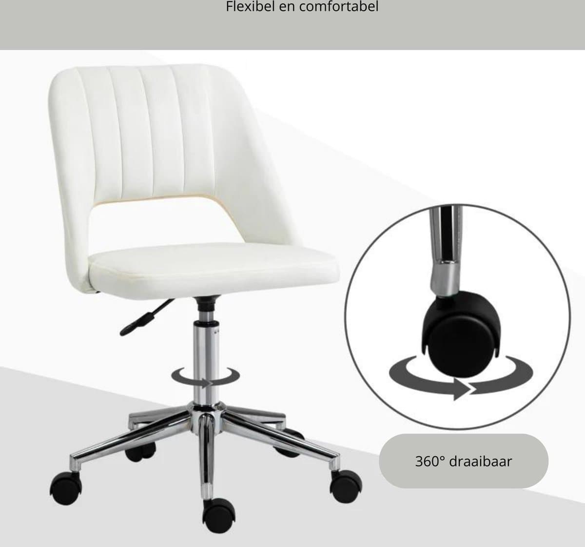 Bureaustoel - Stoelen - Stoel - 49 x 60 x 79-91 cm thumbnail 7