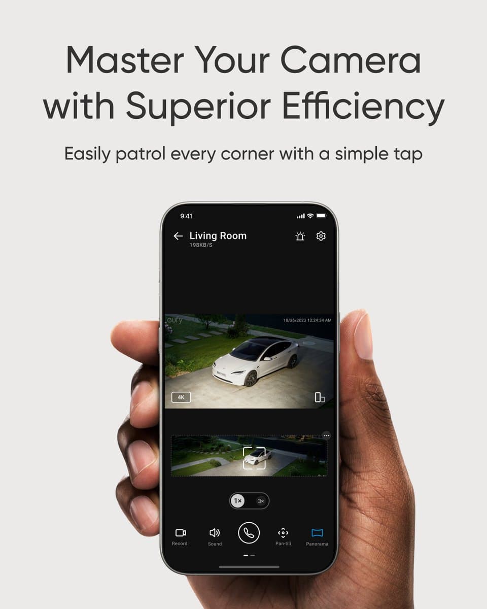 eufy Security E30 Floodlight Camera – 360° Pan & Tilt – 2K Video – AI Detectie e thumbnail 7