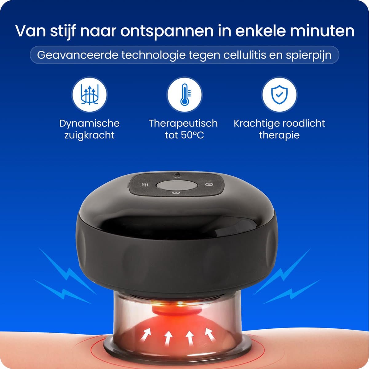 Cellulite Massage Apparaat - Cupping Set Massage - Anti Cellulitis Apparaat - Elektrisch Cupping Apparaat - 12 Standen & Temperaturen - Draadloos - Inclusief 6 Etherische Oliën thumbnail 8