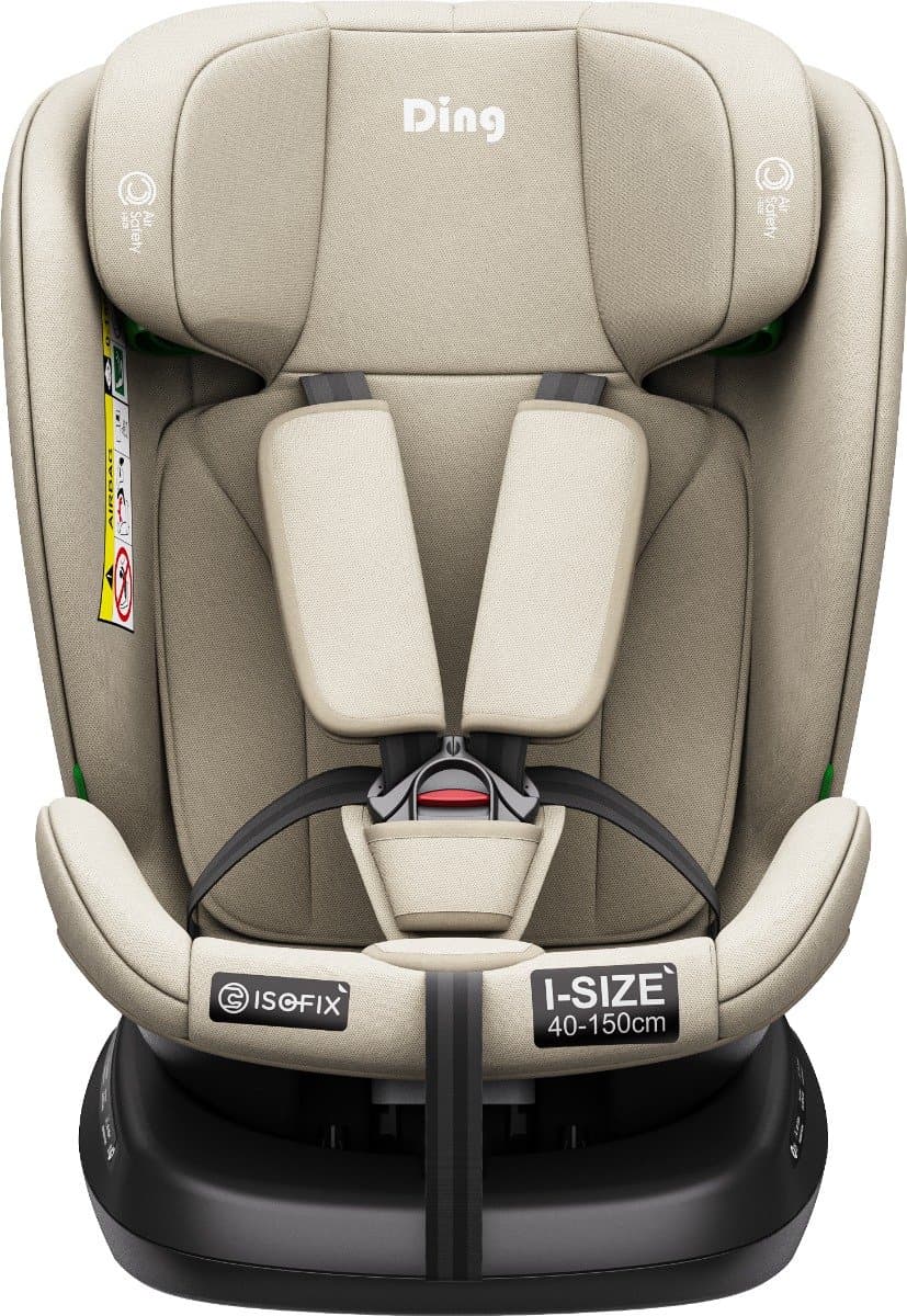 Ding Aiden Autostoel - Beige - 360° Draaibare Isofix Autostoel - i-Size - Vanaf 40 tot 150cm - 0 tot 12 jaar thumbnail 8