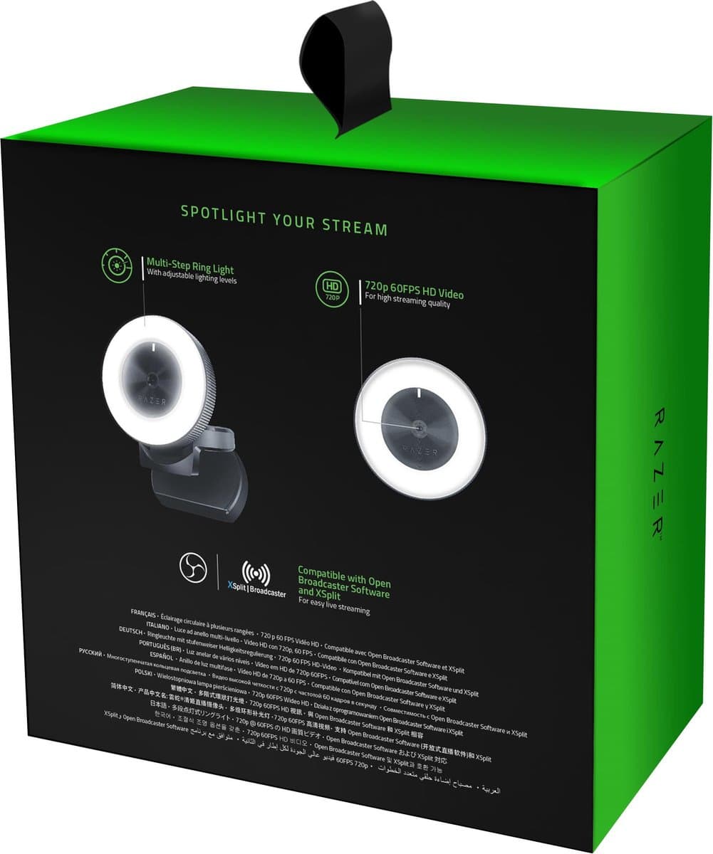Razer Kiyo: streaming-webcam met ringlamp in 1080p thumbnail 7