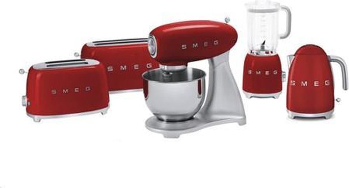 SMEG TSF01RDEU - Broodrooster - Rood - 2x2 - 950W - 6 niveaus thumbnail 6