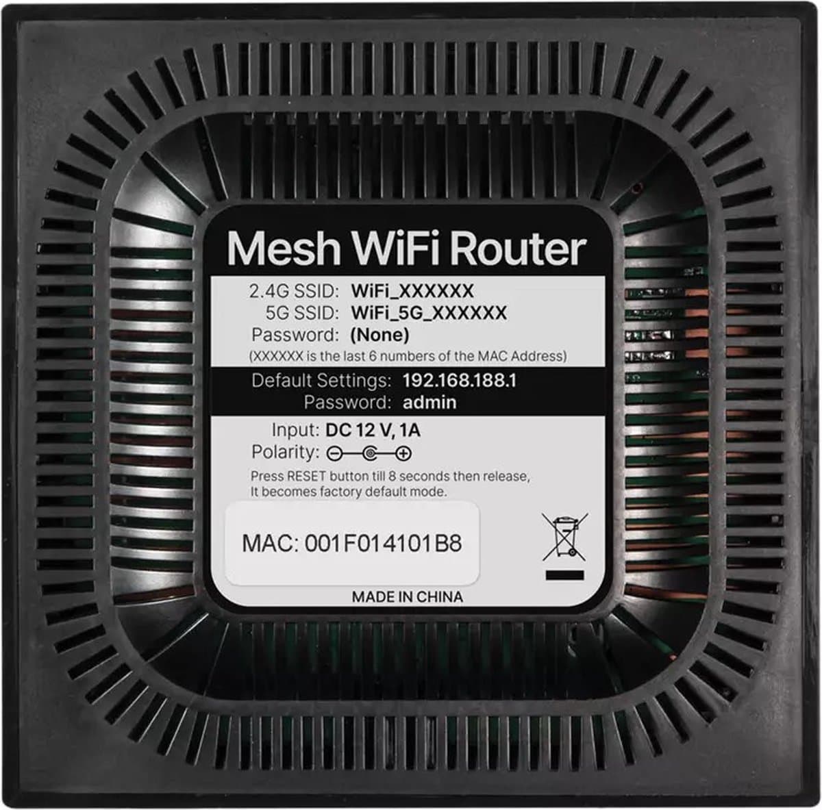 TechU Mesh Wifi Router – 1000 Mbps – Zwart thumbnail 8