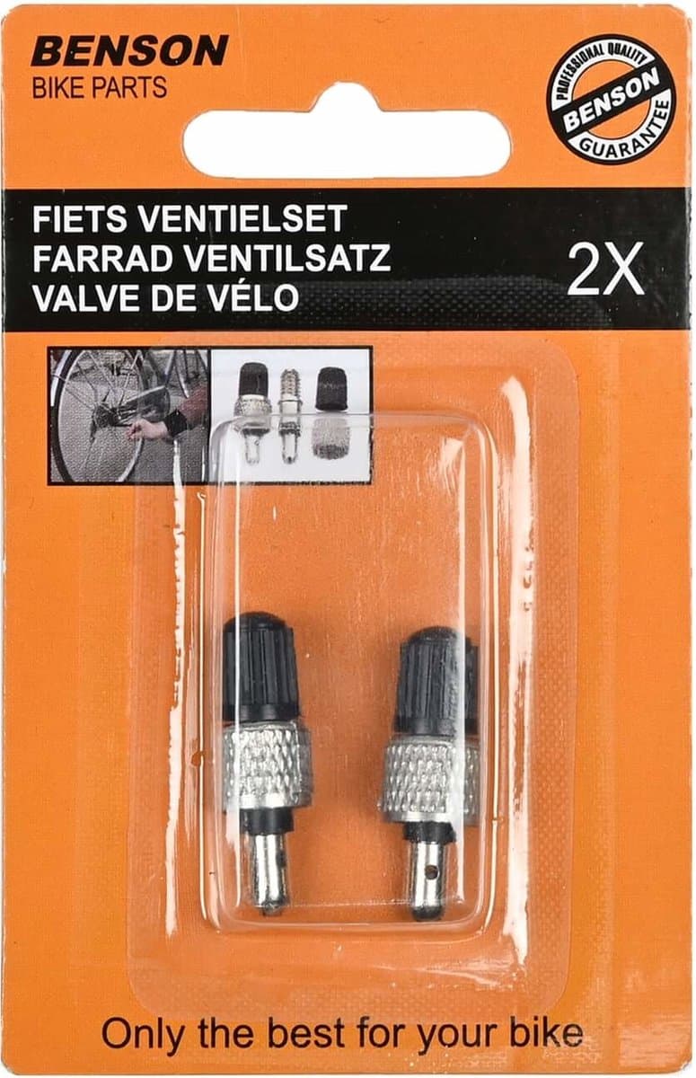 Benson Losse Fietsventiel Dunlop - Blitz - Hollands met Stopdopje - 2 stuks thumbnail 3
