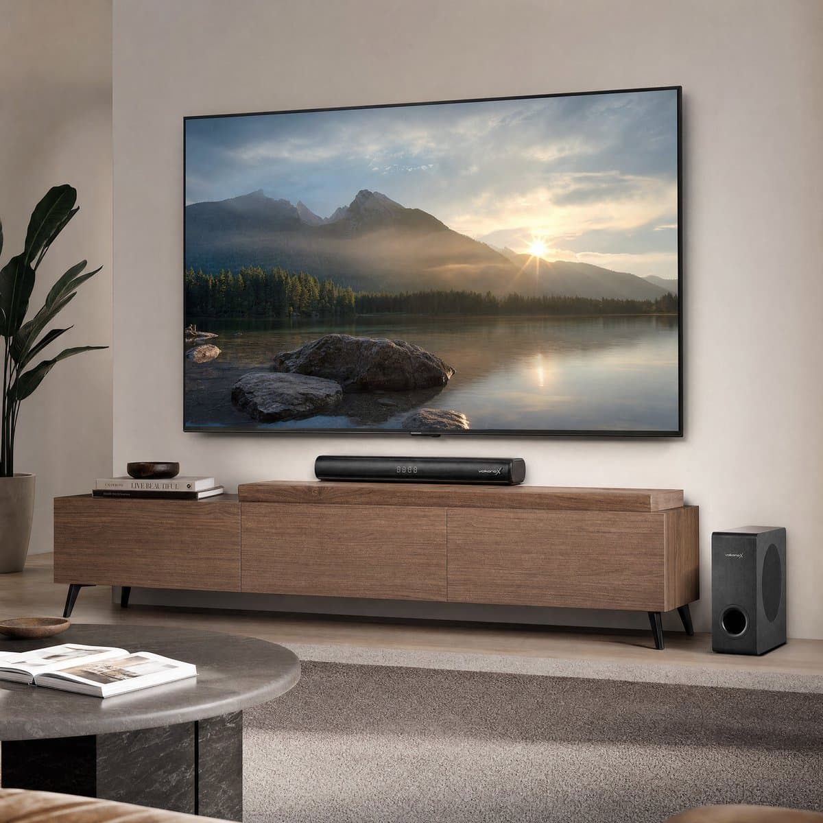 VolkanoX Soundbar - Draadloze Subwoofer - Soundbars voor TV - Zeer Compact Formaat 40cm Breed - 240W Soundbar met Subwoofer - HDMI ARC - Bluetooth thumbnail 5
