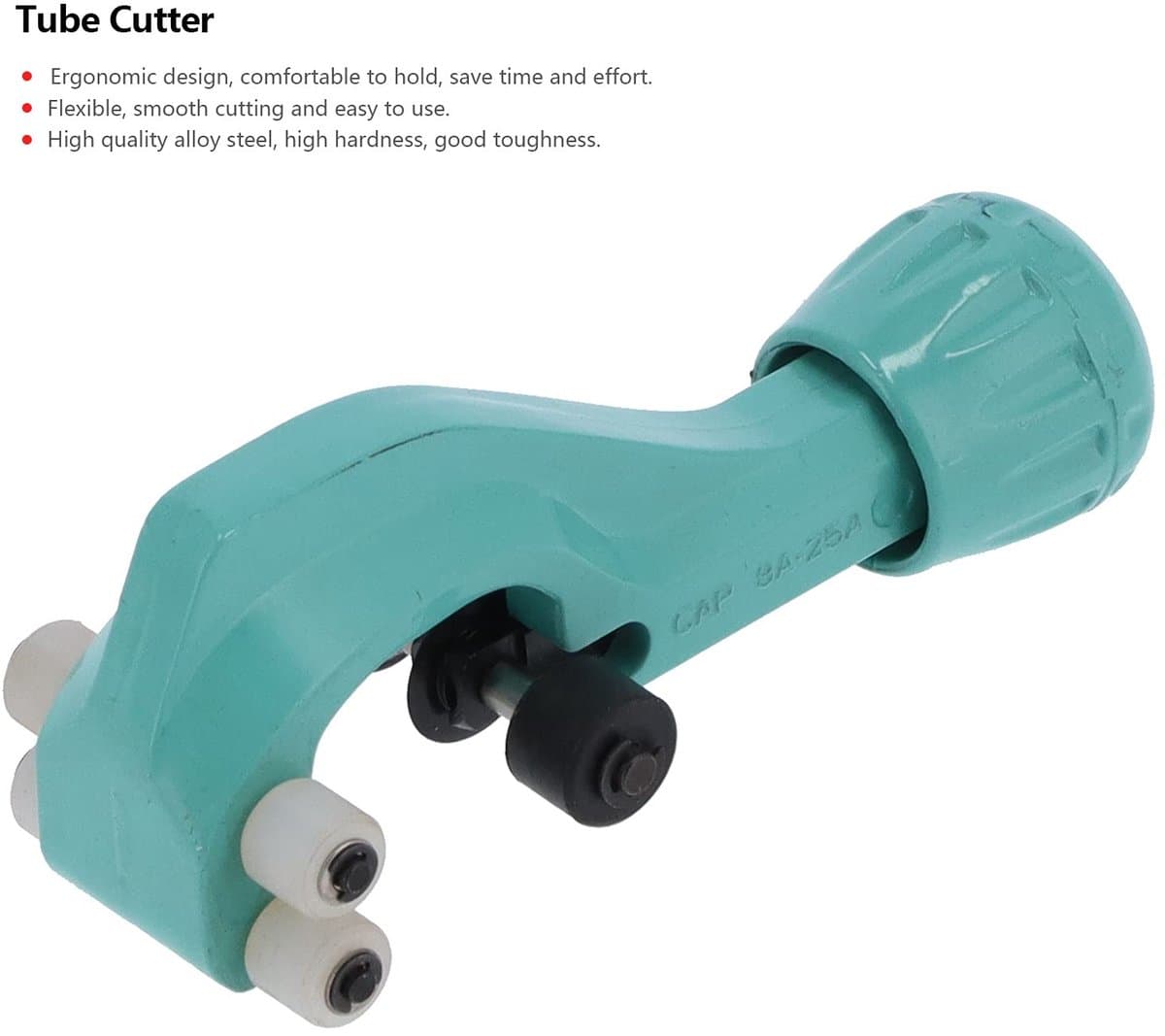 Dailygoods- Buizensnijder Ergonomisch Ontwerp - Gelegeerd Staal - Snijcapaciteit 8-32 mm - Voor Koper/Messing/PVC - Lichtgewicht 275g - Soepel Snijden thumbnail 2