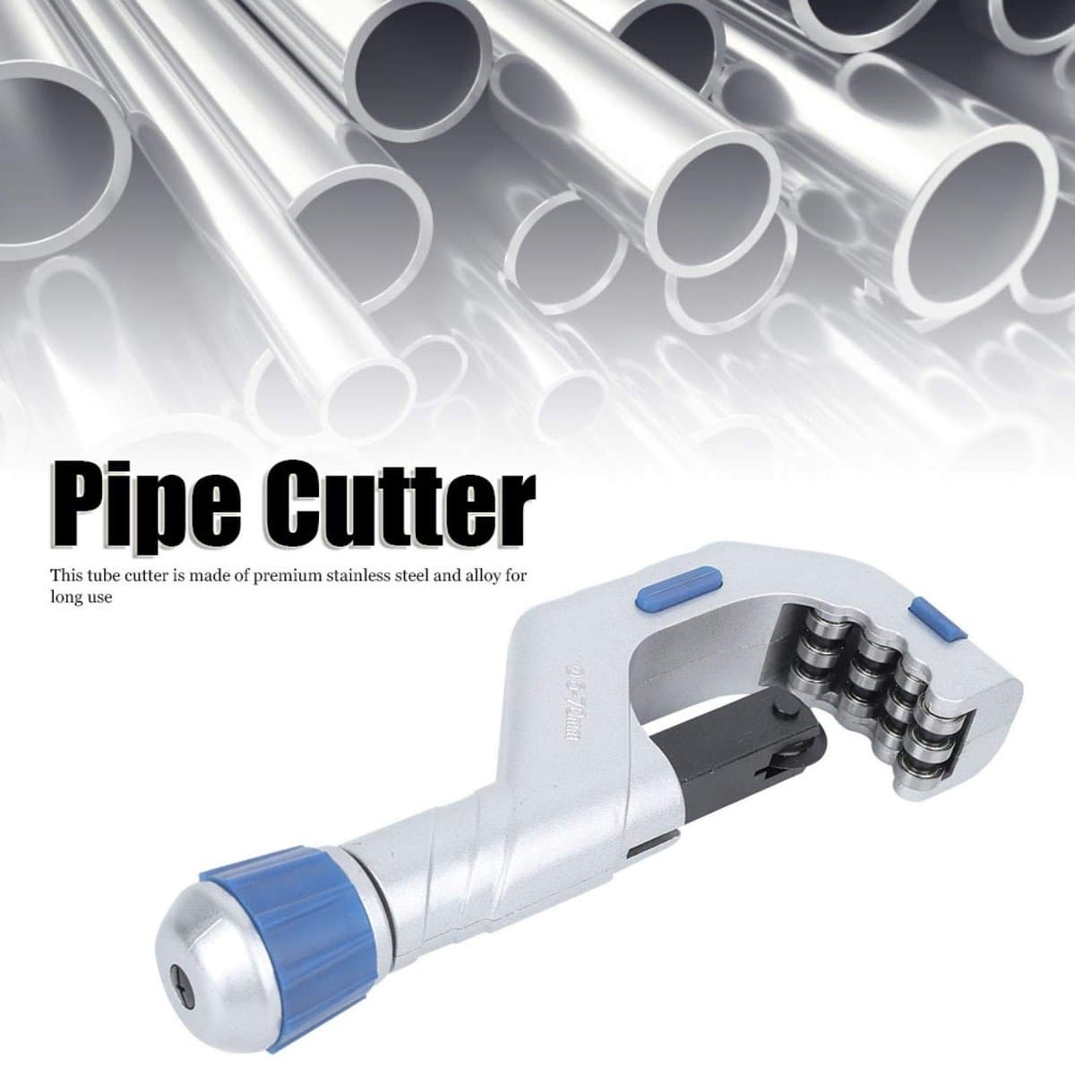 Dailygoods- Pijpsnijder RVS - Pijpsnijder voor koperen/aluminium/roestvrijstalen buizen - Diameter snijbuis 5-70 mm - Lichtgewicht 1050 g - Nauwkeurig snijden met schone incisie - Buizensnijder thumbnail 2