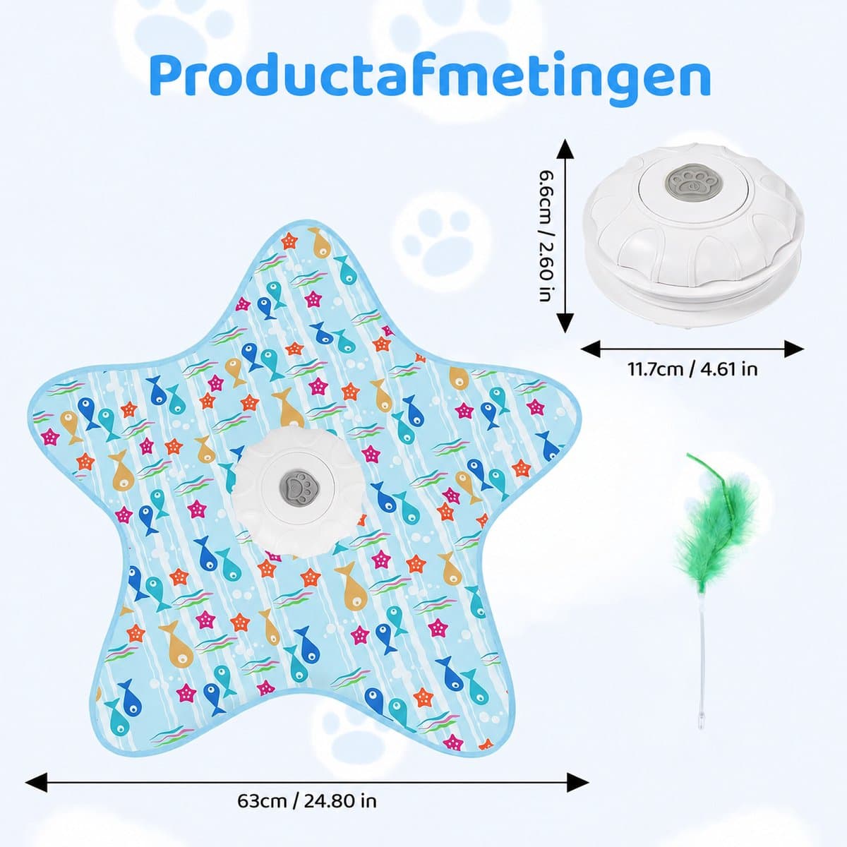Interactief Kattenspeelgoed - Verstoppertje Katten Speelgoed - kattenspeeltjes - Katten speelgoed - Oplaadbaar met Sensor en 3 Verenstokjes thumbnail 4