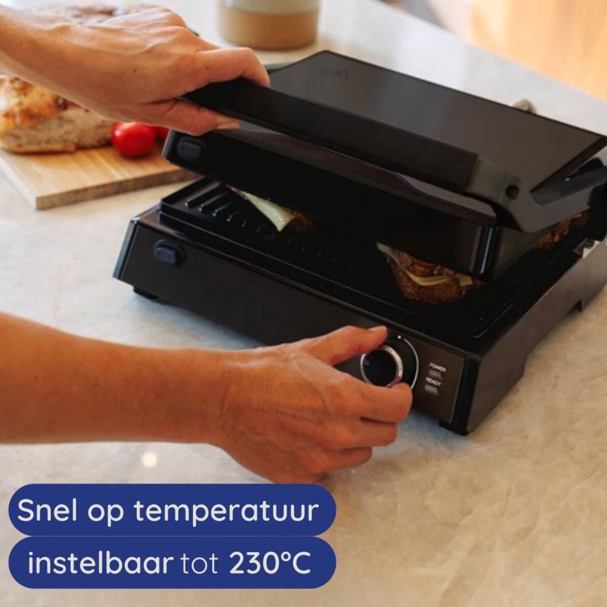 CLVP® Tosti Apparaat – Panini Grill – Contactgrill thumbnail 5