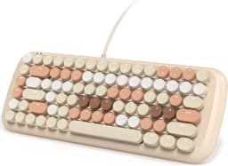 Productfoto van Mechanisch Toetsenbord - Compact Toetsenbord - Productief Werken - 84 Toetsen Ontwerp - Niet gespecificeerd - Melkthee