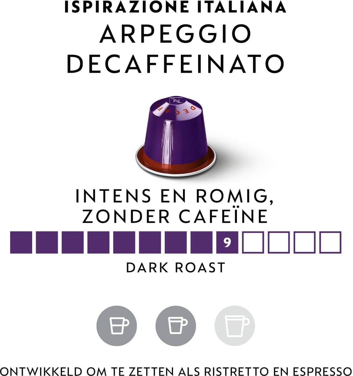 Nespresso - Original - Arpeggio Decaf - Koffiecups - 100 capsules thumbnail 5
