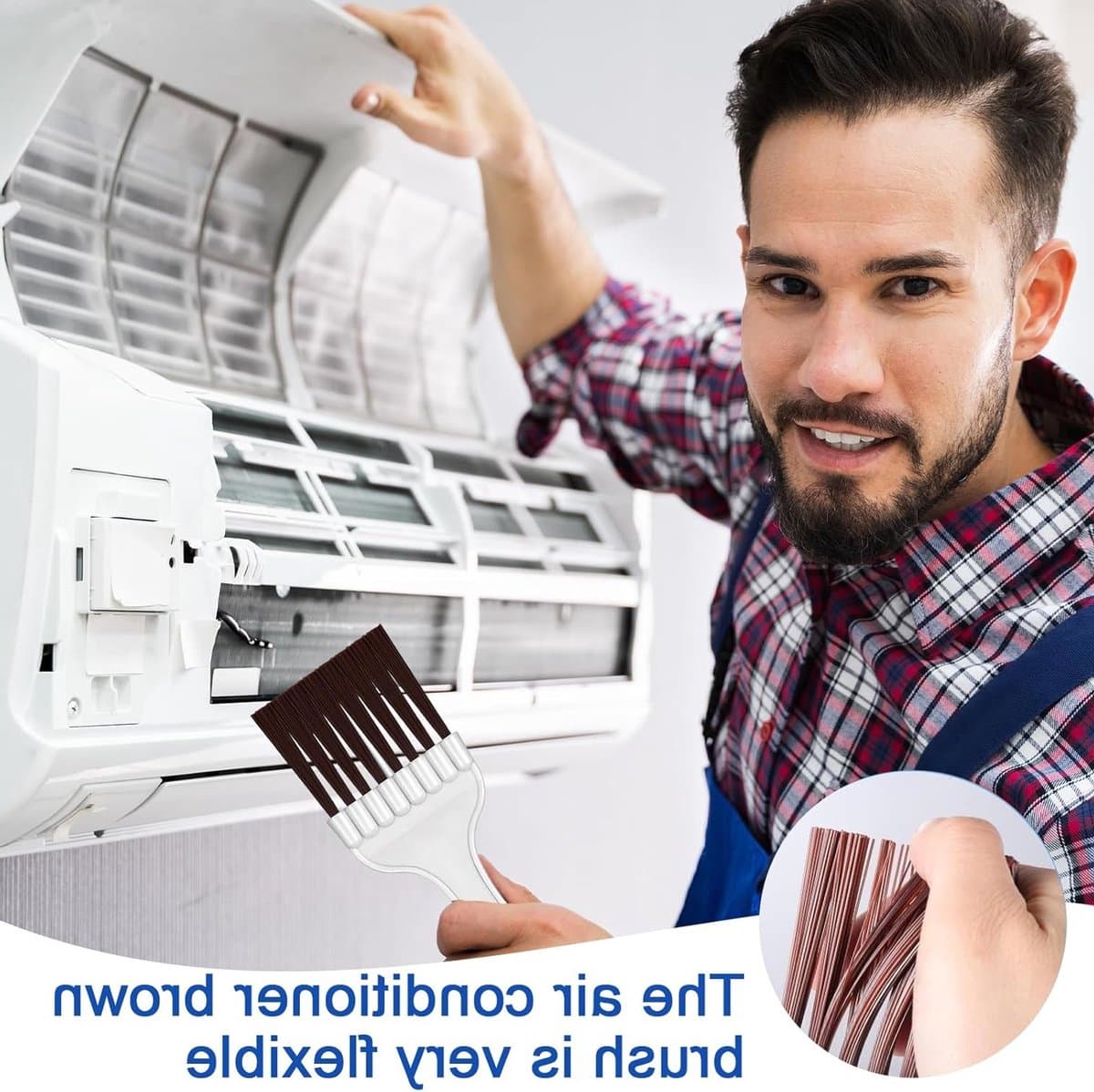3-delige Reinigingsset voor Warmtepomp Droger en Airconditioning - Slat Cleaner en Borstels voor Efficiënte Onderhoud thumbnail 7