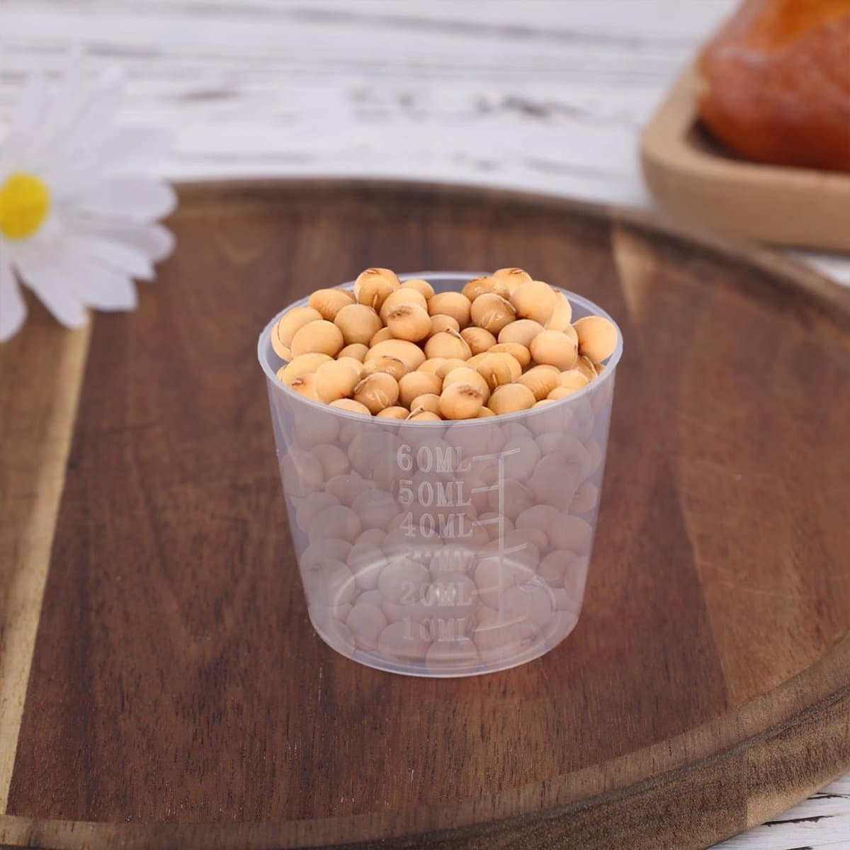 3Pcs Rice Measuring Cups - 60ml Transparent Plastic Small Washing Cup - Voor Rice Cooker - Vervanging voor Meten van Droge en Vloeibare Ingrediënten - Keuken Gadgets thumbnail 7