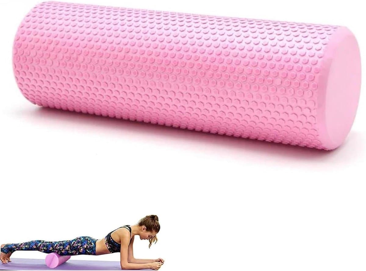 Foam Roller - Schuimrubber rol Massagerol - Spierherstel Yoga - 3D Antislip Oppervlak - 45x15cm - Meerdere Kleuren thumbnail 2