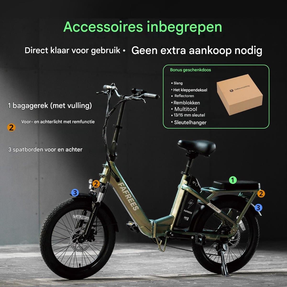 Fafrees Elektrische fiets - Actieradius120km - Verwijderbare batterij 36 V 20Ah - Motor 250W - Shimano 7 versnellingen - Koppelingssensor aan beide zijden - 20 Inch Commuter E-Bike - Dubbele Vering - 20 Inch opvouwbare City Commuter E-Bike - Blauw thumbnail 6