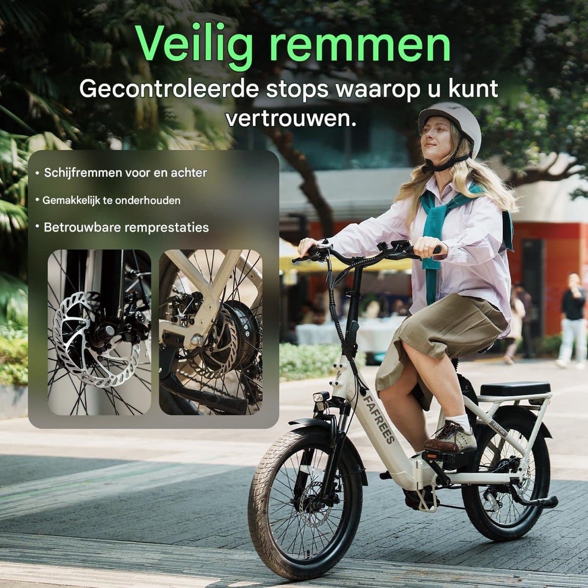 Fafrees Elektrische fiets - Actieradius120km - Verwijderbare batterij 36 V 20Ah - Motor 250W - Shimano 7 versnellingen - Koppelingssensor aan beide zijden - 20 Inch Commuter E-Bike - Dubbele Vering - 20 Inch opvouwbare City Commuter E-Bike - Blauw thumbnail 7