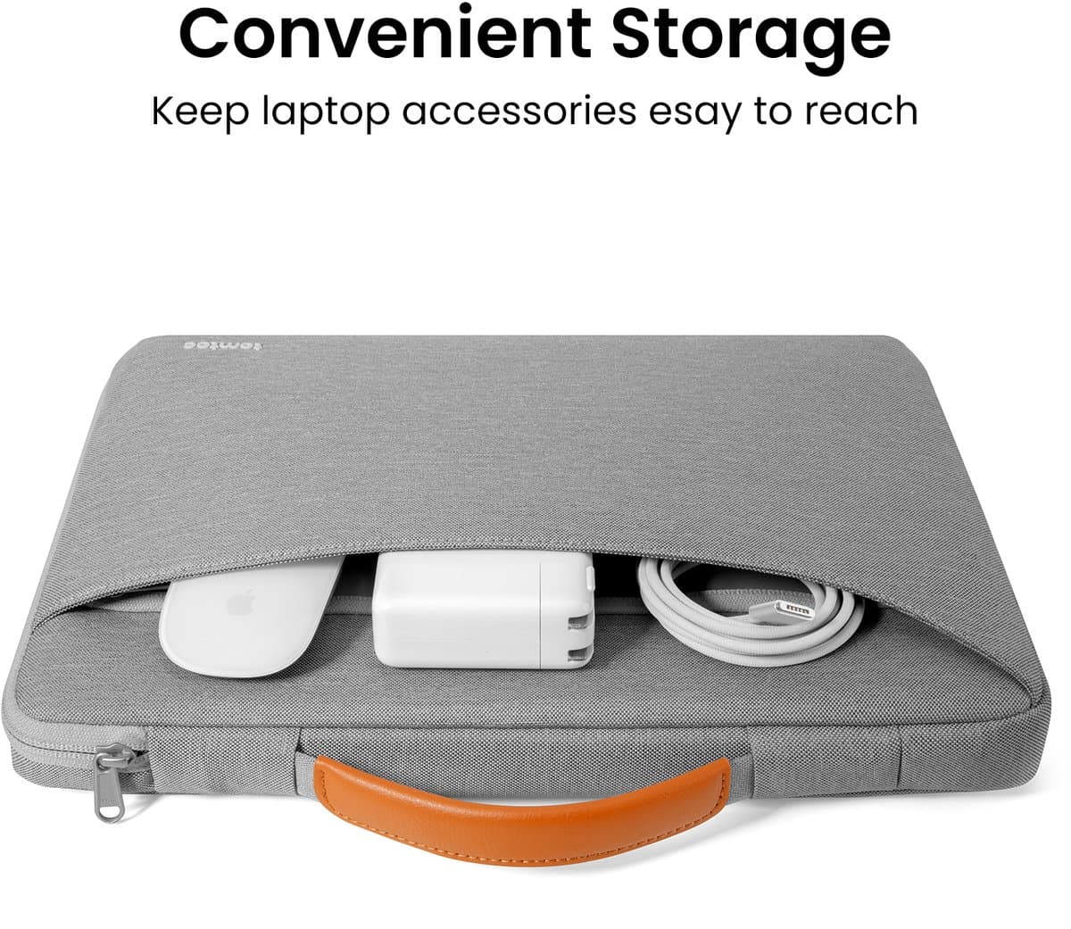 tomtoc Defender-A22 360 beschermende laptoptas voor 2026 16-inch MacBook Pro M5 Pro/Max A3428 A3429, M4/M3/M2/M1 Pro/Max, waterbestendige laptoptas met accessoirevak voor de nieuwe Razer Blade 15 thumbnail 7