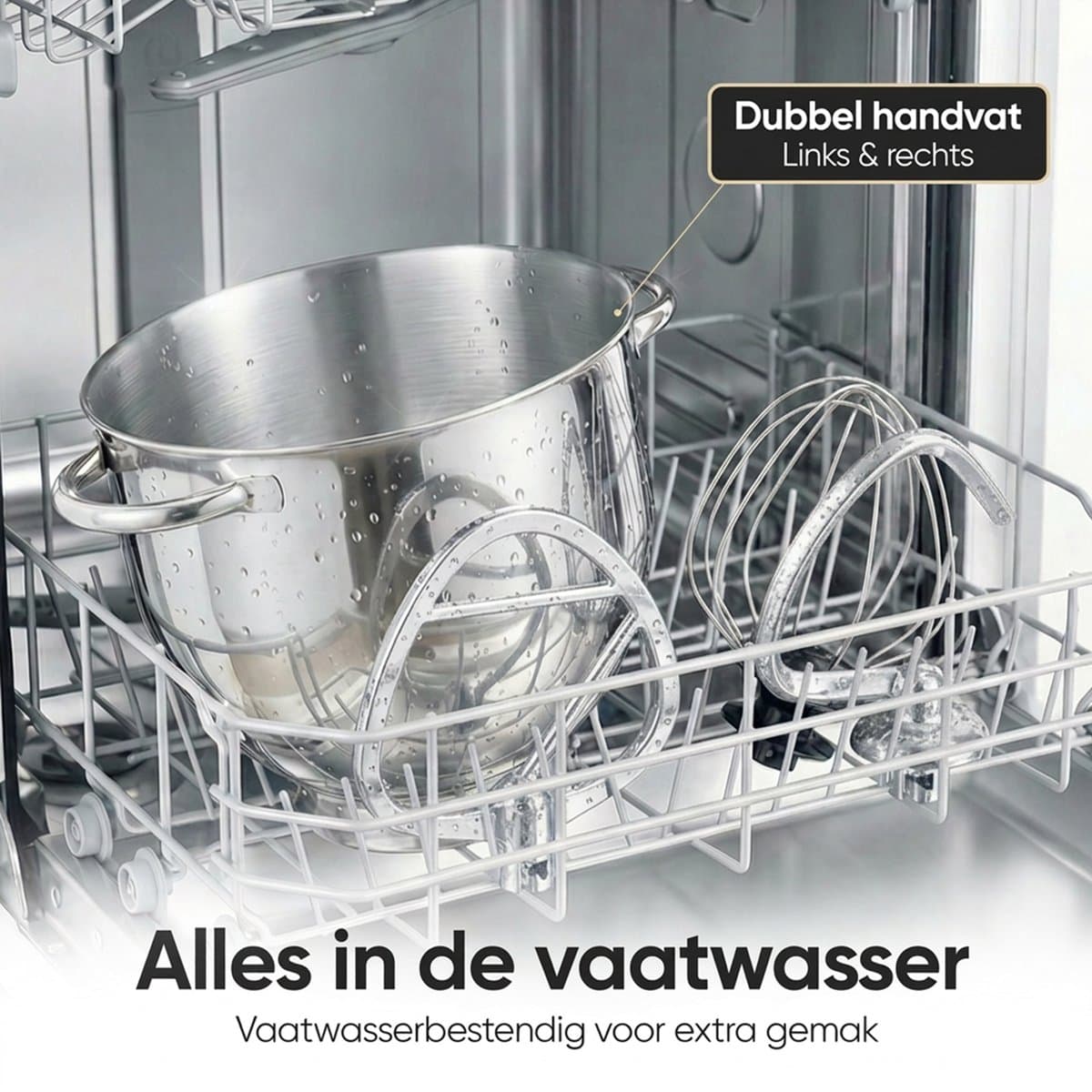Gatson 1500W Keukenmachine - 10 Snelheden - 5L Mengkom - Dubbele Handvat - Keukenrobot - Keukenmixer - Foodprocessor thumbnail 3