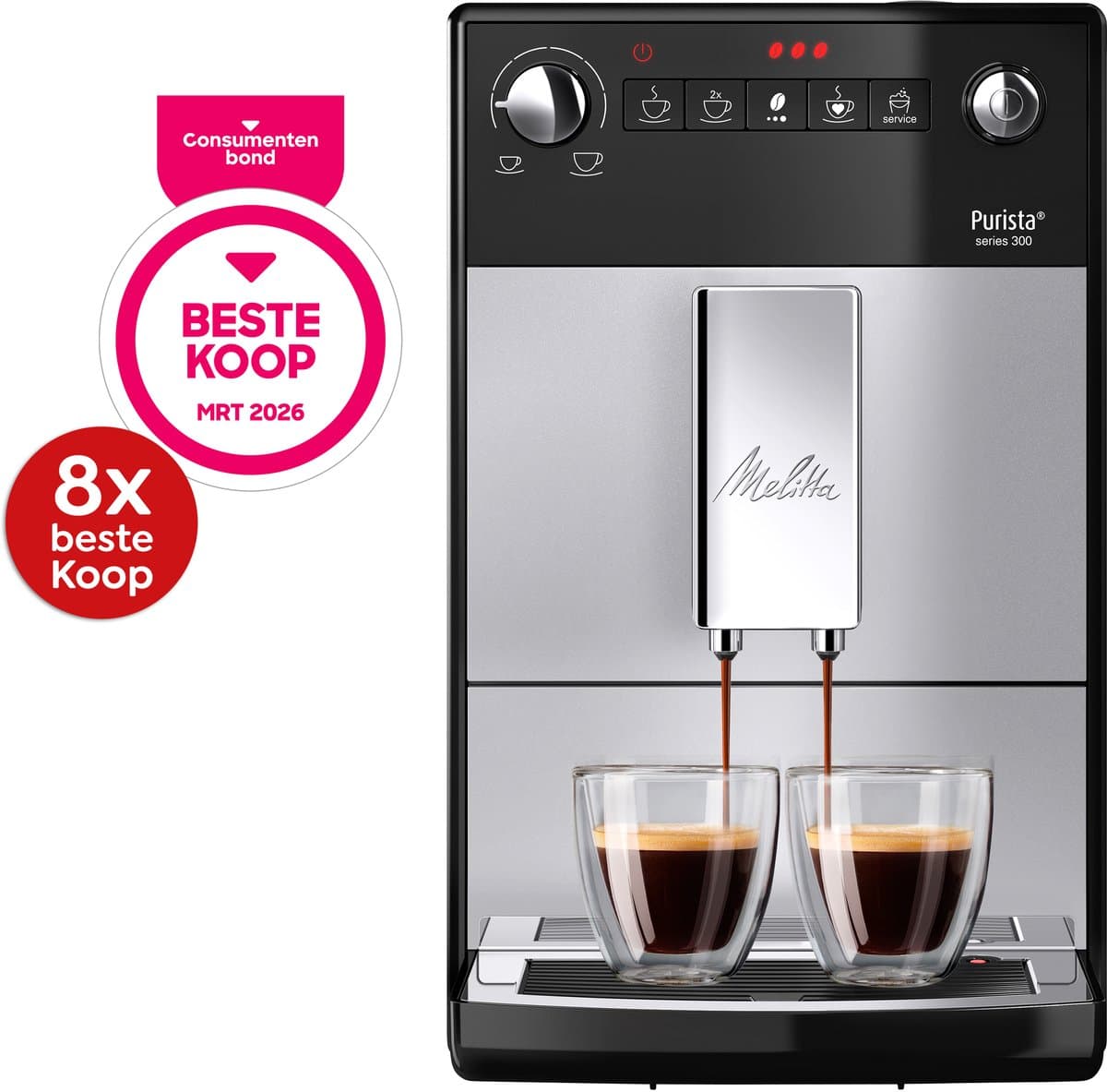 Melitta Purista F23/0-101 - Volautomatische espressomachine - Zilver thumbnail 3