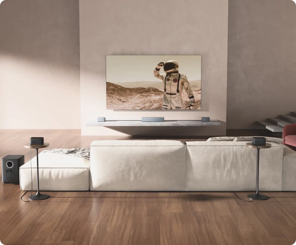 ULTIMEA Poseidon D80 Boom 7.1 Soundbar met Dolby Atmos inclusief 2 Steady 310 Speakerstandaarden - Draadloze Subwoofer & 4 Surround Speakers thumbnail 8