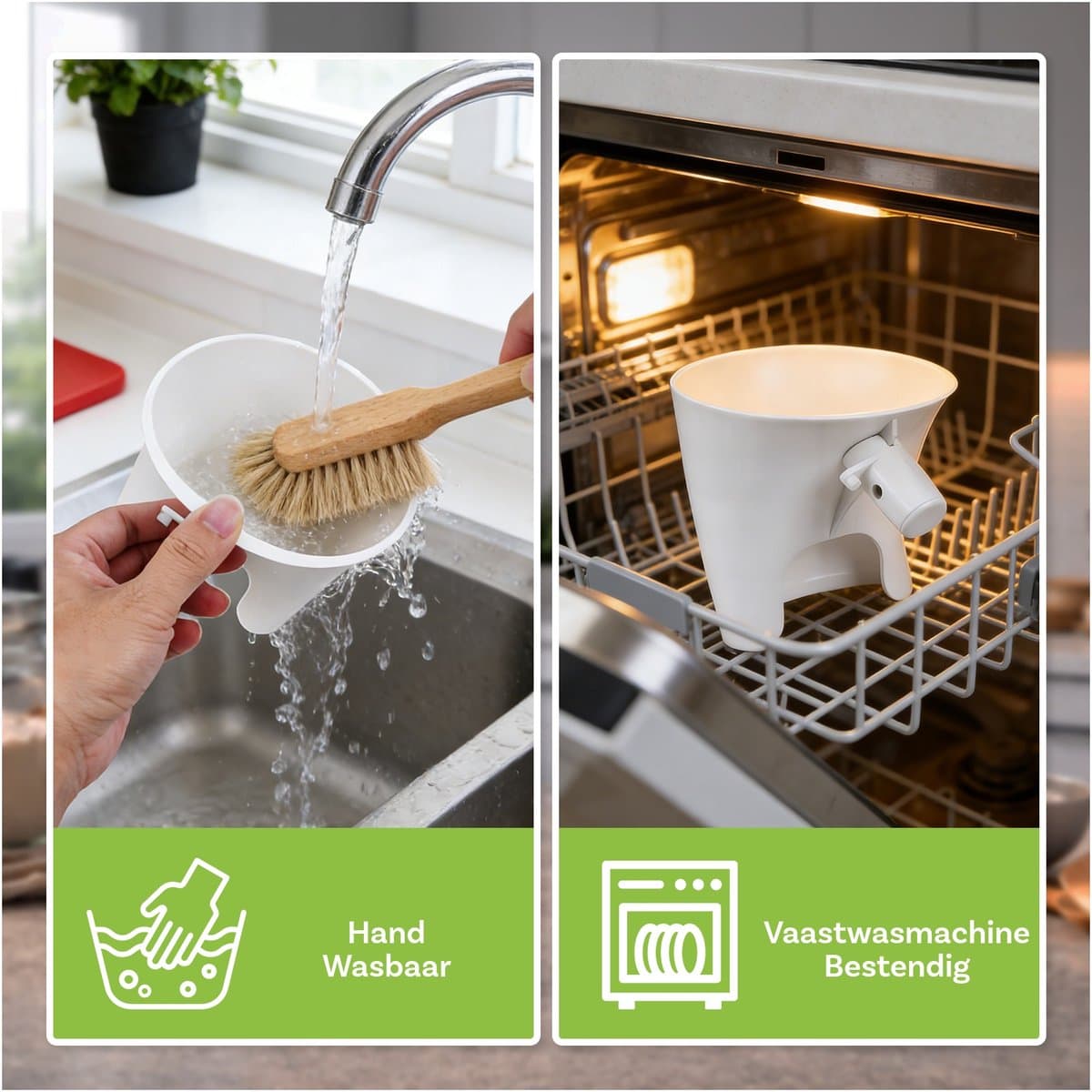 Meeltrechter voor KitchenAid 4,5–5 Quart Tilt-Head Stand Mixers Artisan & Classic Series van MMOBIEL – Anti-Spat Opzetstuk, Hands-Free, Voor Droge & Vloeibare Ingrediënten – Vaatwasmachinebestendig thumbnail 7