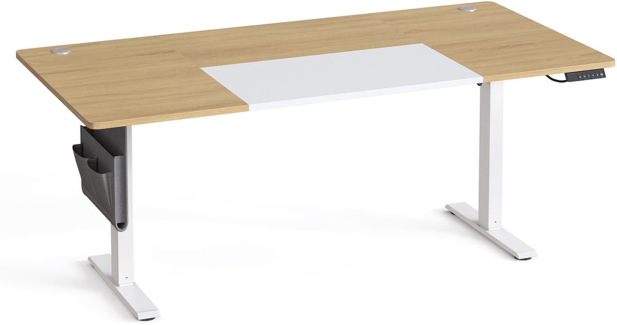 SONGMICS - Zit Sta Bureau - Elektrisch - Traploos in Hoogte Verstelbaar - Met Memoryfunctie en USB-C thumbnail 8