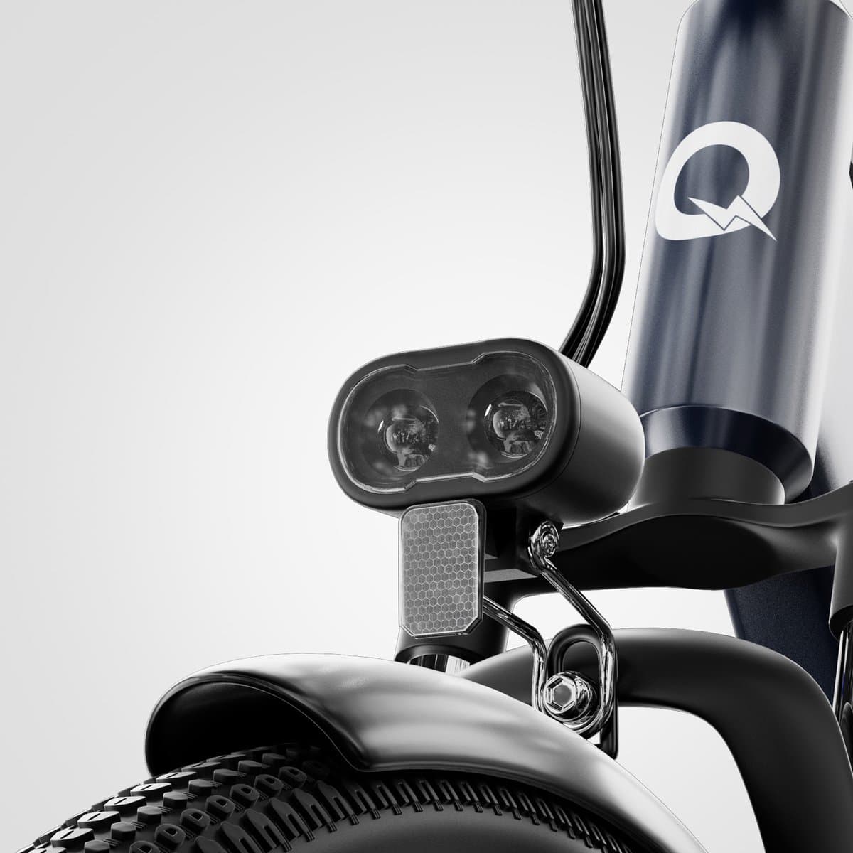 Qekud Elektrische Fiets - E-bike - 27.5 inch - 250W Motor -36V 13Ah Accu - 100km - 7 Versnellingen - met app - grijs thumbnail 3