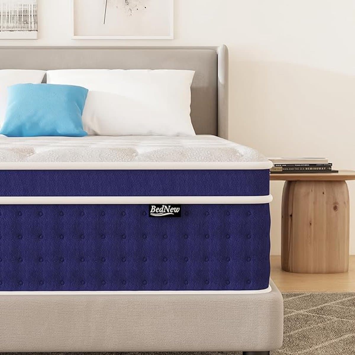 Bednew Hybrid Matras - 180x200 cm - Pocketvering - 30 cm Dik - 7 Zones - Traagschuim - Orthopedische Ondersteuning thumbnail 2