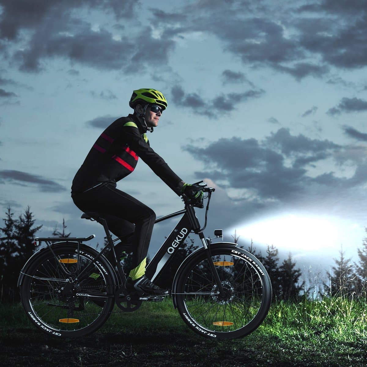 Qekud Elektrische Fiets - E-bike - 27.5 inch - 250W Motor -36V 13Ah Accu - 100km - 7 Versnellingen - met app - Zwart thumbnail 7
