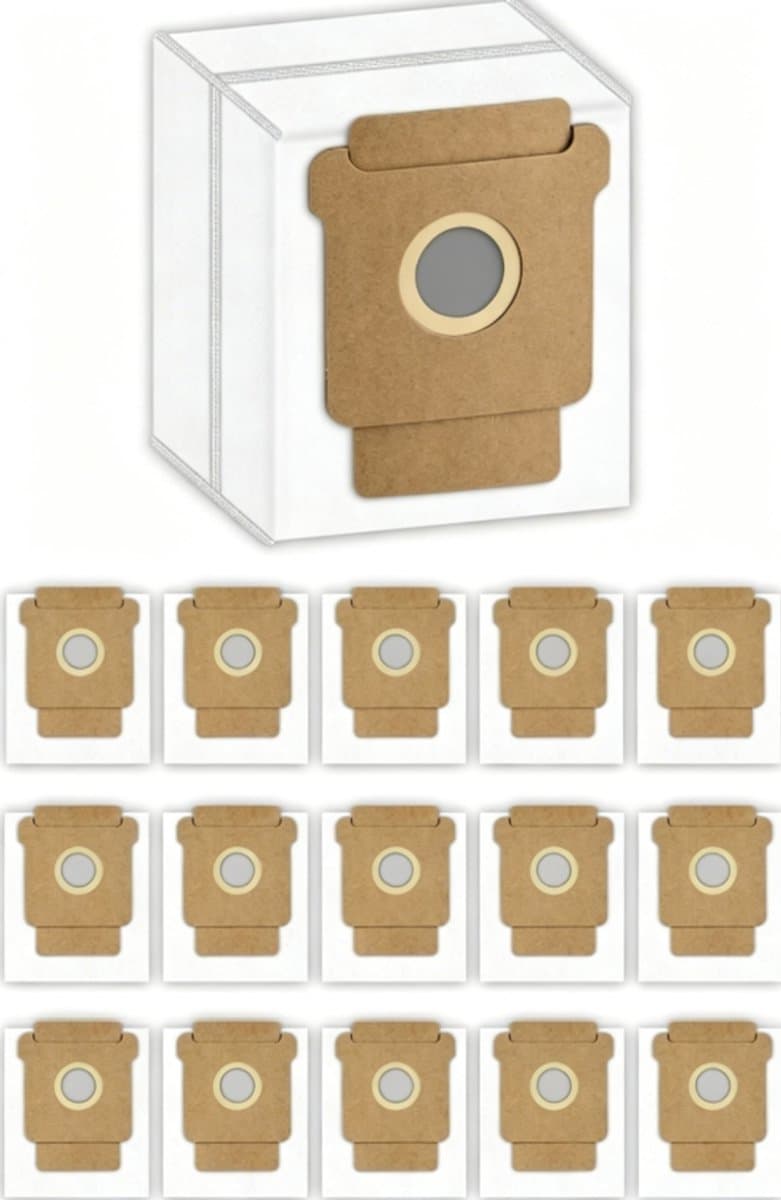16 stuks stofzakken voor iRobot Roomba 105 Vac, 105 Combo, Plus 405 Combo, Plus 505 Combo, Plus 505, Max 705 Vac, Max 705 Combo Q0520 robotstofzuiger - wegwerpstofzakken voor Roomba