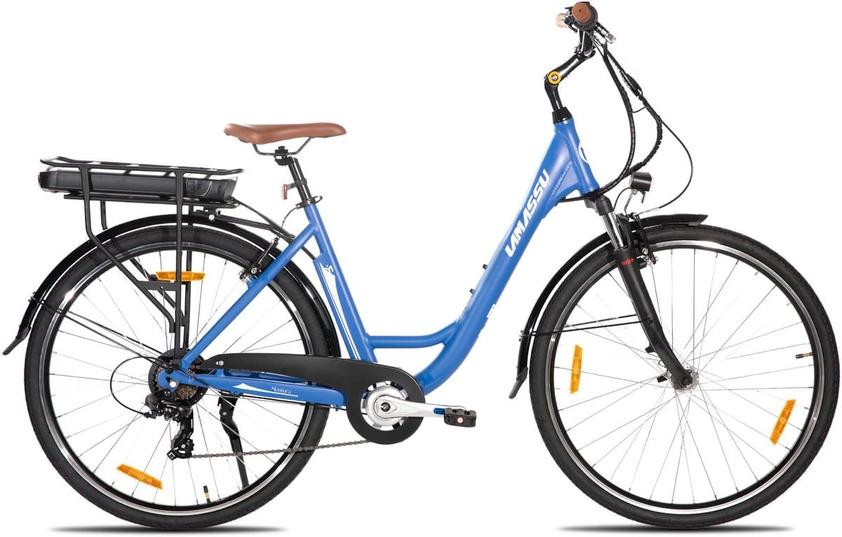 HILAND Montura Elektrische Stadsfiets 28 inch - E-bike Commuter Unisex - 250W Motor - 36V 10.4Ah Accu - 7 Versnellingen - Aluminium Frame thumbnail 5