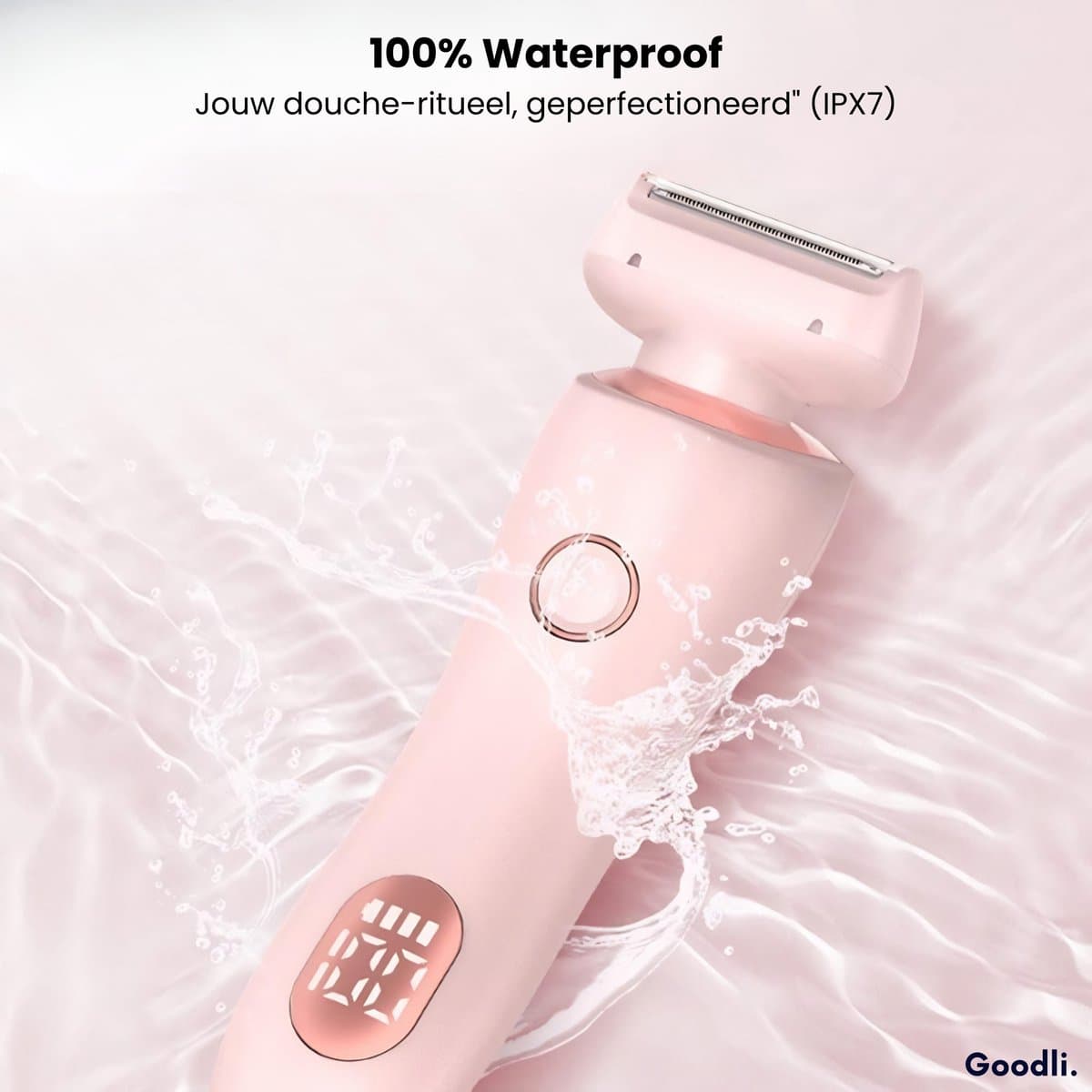 Goodli Ladyshave voor Vrouwen met LED - 2 in 1 Dames Scheerapparaat - Bikinitrimmer - Trimmer Vrouw - Waterdicht IPX7 - USB Oplaadbaar thumbnail 5